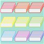Étiquettes Magnétiques, Teklemon 54 Pièces 7,9x2,9 cm Petit Memo Tableau Blanc Effaçable à Sec, Étiquette Aimanté Frigo pour Réf