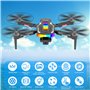 Drone avec 2 Caméra Réglage électrique Caméra, GuKKK 4K Mini Drone Caméra Pliable Active d'évitement d'obstacles, Drone Quadrico