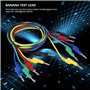 P1036 Haute Tension à Double Tête Connecteur Mâle de Test Câble Banane Fils pou