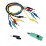 VIFERR 5pcs 1M 4mm Fiche Banane pour Multimètre, P1036 Haute Tension à Double Tête Connecteur Mâle de Test Câble Banane Fils pou