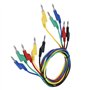 VIFERR 5pcs 1M 4mm Fiche Banane pour Multimètre, P1036 Haute Tension à Double Tête Connecteur Mâle de Test Câble Banane Fils pou