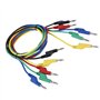 VIFERR 5pcs 1M 4mm Fiche Banane pour Multimètre, P1036 Haute Tension à Double Tête Connecteur Mâle de Test Câble Banane Fils pou