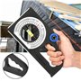 Compteur de pente multifonction, inclinomètre d'ingénierie Règle de mesure de pente universelle Compteur d'angle multifonction o