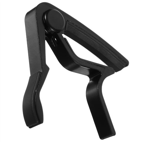 EXCEART Capodastre Guitare Métallique Noir Style Déclencheur Main Pour Accorder Facilement Vos Instruments Musique