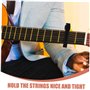 EXCEART Capodastre Guitare Métallique Noir Style Déclencheur Main Pour Accorder Facilement Vos Instruments Musique