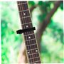 EXCEART Capodastre Guitare Métallique Noir Style Déclencheur Main Pour Accorder Facilement Vos Instruments Musique