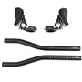 Aero Bar Guidon TT pour vélo de route, VTT Triathlon Aero Rest avec clip sur tri Bar, guidon de repos pour vélo en alliage d'alu