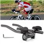 Aero Bar Guidon TT pour vélo de route, VTT Triathlon Aero Rest avec clip sur tri Bar, guidon de repos pour vélo en alliage d'alu
