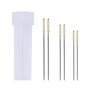 EXCEART 7pièces Aiguilles à Broder Acier Inoxydable De Aiguilles à Œil Pour Couture Broderie Et Créatifs Avec Bouteille De Range