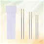 EXCEART 7pièces Aiguilles à Broder Acier Inoxydable De Aiguilles à Œil Pour Couture Broderie Et Créatifs Avec Bouteille De Range