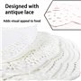 Bessy shop Dentelle Napperons Papier,100 Pièces en Papier Creuse Gâteau d'emballage Tapis de ronde jetables pour Fête Famille Ou
