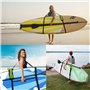 Primasage Sangle de Planche à Pagaie, RéGlable pour Planche de Surf, Portable Sangle de Transport Surf avec Porte Gobelet pour S