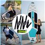 Primasage Sangle de Planche à Pagaie, RéGlable pour Planche de Surf, Portable Sangle de Transport Surf avec Porte Gobelet pour S