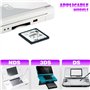DELIVFI Cartouches de jeu version noire et blanche pour cartes de jeu compatibles NDS/NDSL/NDSI/NDSLL/NDSXL/3DS/2DS (Blanc 1)
