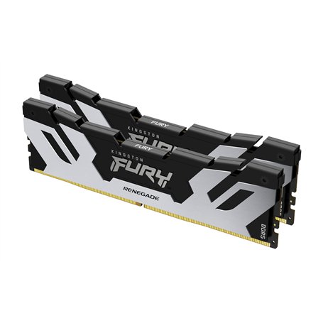 Kingston FURY Renegade DDR5 Argent/Noir XMP 48Go (2x24Go) 8800MT/s CL42 CUDIMM Mémoire pour PC de Gamer Kit de 2 - KF588CU42RSK2
