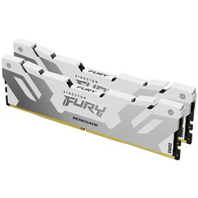 Kingston FURY Renegade DDR5 Argent/Blanc XMP 48Go (2x24Go) 8000MT/s CL38 DIMM Mémoire pour PC de Gamer Kit de 2 - KF580C38RWK2-4