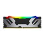 Kingston Fury Renegade DDR5 RGB Argent/Noir XMP 48Go (2x24Go) 8000MT/s CL38 DIMM Mémoire pour PC de Gamer Kit de 2 - KF580C38RSA