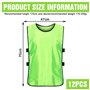 12 Pièces 47 x 70cm Chasuble Football Adulte