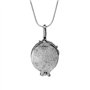 JinYu Lot de 2 pendentifs avec médaillon et boucles d'oreilles rouges Elena Gilbert avec boîte transparente, Métal