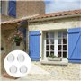 ANBOO Lot de 4 Grille de Ventilation Ronde, Grille D’aération en Plastique avec Moustiquaire, Grille Aeration pour Salle de Bain