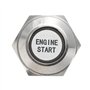 Mintice 19mm Rouge LED 12V Interrupteur à Bascule Bouton Poussoir Voiture Métal Interrupteur Momentané Lumière Intérieure Engine