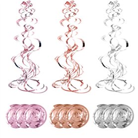 18pcs Suspendus décorations de fête de Tourbillon