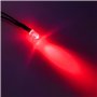 KeeYees 20Pcs 5mm DC 3-12V Diode Ampoule LED Câblé + 20Pcs Plastique 5mm LED Lumiere Panneau de Support de Montage (Rouge)