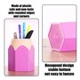 ZBHDEYG Lot de 5 pots à crayons de couleur contrastée - Porte-stylo créatif - Boîte de rangement pour papeterie - Boîte de range