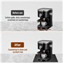 Tapvai Tapis pour Machine à Café en Silicone 48x30cm - Anti-débordement, Imperméable et Antidérapant, Compatible avec De'Longhi/
