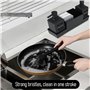 Pavlleen Distributeur de Savon de Cuisine avec Porte-éponge pour évier,Distributeur Liquide Vaisselle,Distributeur Liquide Vaiss