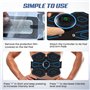LEMENG Electrostimulateur Musculaire, Femme Homme Entraînement Abdominal pour Abdomen/Bras/Jambes, 8 Modes 19 Niveaux, Ceinture 