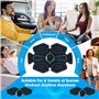 LEMENG Electrostimulateur Musculaire, Femme Homme Entraînement Abdominal pour Abdomen/Bras/Jambes, 8 Modes 19 Niveaux, Ceinture 