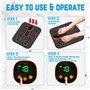 Masseur Électrique Pied, Machine de Massage des Pieds EMS,Masseur de Pieds Électrique, Tapis de Masseur de Pied d'USB Portable, 