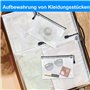 Ouprisks 20Pcs Pochette Plastique A4 A5, Maille Pochette Rangement, Pochette Plastique Zippée, pour Ranger des Documents, jouets