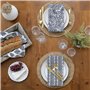 ACUSHLA Lot de 4 sets de table ronds tissés en jacinthe d'eau de 35 cm – Sets de table en osier tissé de qualité supérieure – Ac