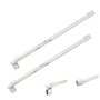 Nuzamas Lot de 2 barres télescopiques pour paroi de douche de 600mm à 800mm