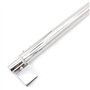 Nuzamas Lot de 2 barres télescopiques pour paroi de douche de 600mm à 800mm, verre au mur 25mm compatible avec verre de 8mm à 12