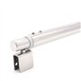 Nuzamas Lot de 2 barres télescopiques pour paroi de douche de 600mm à 800mm, verre au mur 25mm compatible avec verre de 8mm à 12