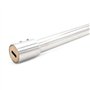 Nuzamas Lot de 2 barres télescopiques pour paroi de douche de 600mm à 800mm, verre au mur 25mm compatible avec verre de 8mm à 12