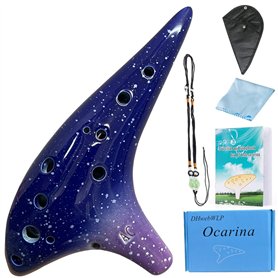 Ocarina en céramique Alto Do à 12 trous pour débutants