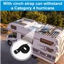 Housse d'hiver pour climatiseur de véhicule récréatif - Housses de toit compatibles avec Dometic Brisk II, Coleman Mach I, II, I