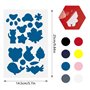 16 Feuilles Patchs de Réparation en Nylon Patch de Réparation Auto-Adhésif à Taille et Formes Différentes Patch Auto-Adhésif pou