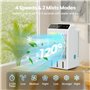 5 en 1 Climatiseur Portable Rafraichisseur D'air Silencieux avec Télécommande