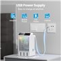 Climatiseur Mobile, 5 en 1 Climatiseur Portable Rafraichisseur D'air Silencieux avec Télécommande, 4 Vitesses, 2 Brumes, 2-12H T