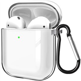 MouyouGlow Coque Transparente pour Airpods 1/2