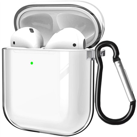 MouyouGlow Coque Transparente pour Airpods 1/2