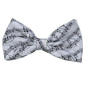 PUNK Nœud papillon pré-noué en forme de notes de musique - 6 couleurs - Cadeau d'anniversaire formel et amusant