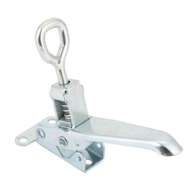 Aeloa Cerradura Verrou à Boucle en métal - Loqueteau de Fixation - Remorque de Camion verrouillable - Moraillon de Serrage for L