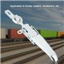 Aeloa Cerradura Verrou à Boucle en métal - Loqueteau de Fixation - Remorque de Camion verrouillable - Moraillon de Serrage for L