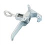 Aeloa Cerradura Verrou à Boucle en métal - Loqueteau de Fixation - Remorque de Camion verrouillable - Moraillon de Serrage for L